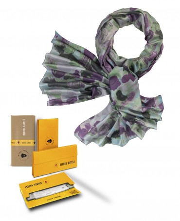 Палантин Женский SN40-OMBRE/BLEU.CIEL